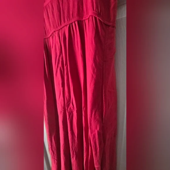 Anthropology Plenty By Tracy Reese Red Sleeveless Corset-Waist Midi Dress Size 6 - Picture 12 of 13